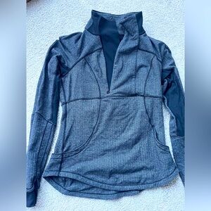 lululemon athletica Charcoal Long Sleeve Top
